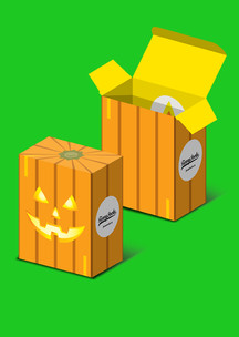 Подарочная упаковка Funny Socks: Коробка для двух пар Тыковка