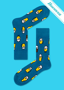 Цветные носки Funny Socks: Чемодан модных носков (с 21 парой)