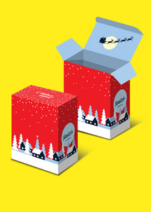 Подарочная упаковка Funny Socks: Коробка С новым 2023 годом для 2 пар