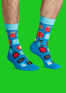 Цветные носки JNRB: Носки Чемоданное настроение