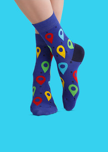 Цветные носки JNRB: Носки Геотег