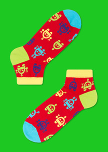 Мастеру JNRB: Носки Красный робот