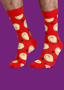 Цветные носки JNRB: Носки Пельмени с кетчупом