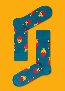 Цветные носки JNRB: Носки Пылающие сердца