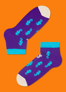 Фиолетовые JNRB: Носки Морской конёк