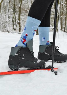 Цветные носки JNRB: Носки Зима в горах