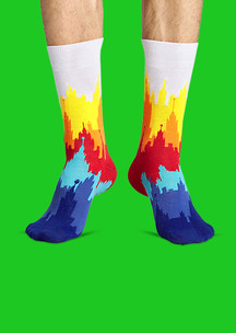 Цветные носки JNRB: Носки Восемь высоток