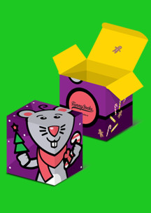 Funny Socks: Коробка Год Металлической Крысы для 4 пар