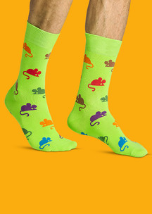 Цветные носки JNRB: Носки Разноцветные мышки