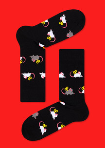 Цветные носки JNRB: Носки Заводная мышка