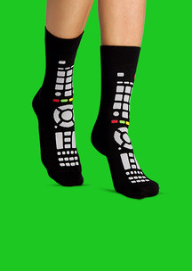 Женские черные носки  FunnySocks