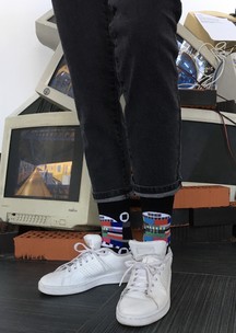 Цветные носки JNRB: Носки Не забудьте выключить телевизор