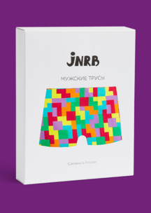 Цветные носки JNRB: Трусы семейные Тетрис
