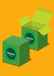Зеленые Funny Socks: Коробка Султанахмет для 4-х пар