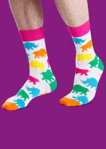 Цветные носки JNRB: Носки Носорог иль рогонос