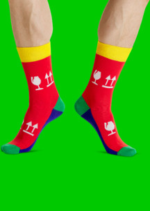 Цветные носки JNRB: Носки Хрупкий груз
