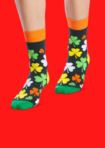 Цветные носки JNRB: Носки Ирландский клевер