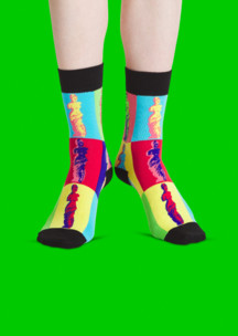 Цветные носки JNRB: Носки Богиня поп-арта
