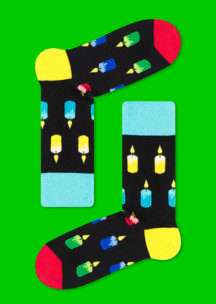 Цветные носки JNRB: Носки Магические свечи