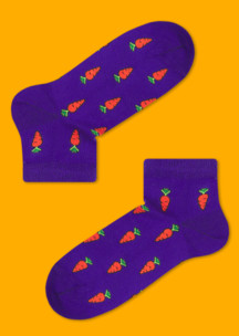 Фиолетовые JNRB: Носки Любовь-морковь
