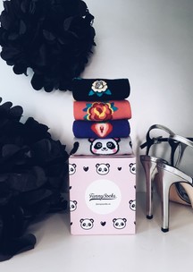 Funny Socks: Коробка для 4-х пар Панда