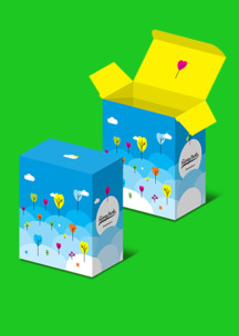 Разноцветные Funny Socks: Коробка для 2-х пар Витаю в облаках