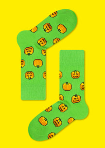 Цветные носки JNRB: Носки Пиксельные тыквы