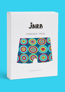 Цветные носки JNRB: Трусы боксеры Хиппи