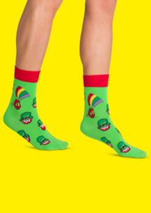 Цветные носки JNRB: Носки Зеленый волшебник
