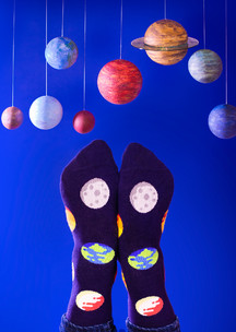 Цветные носки JNRB: Носки Галактика Млечный Путь