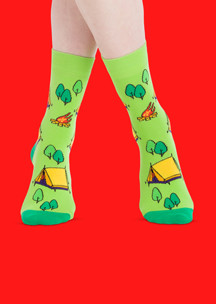 Цветные носки JNRB: Носки Летний кемпинг