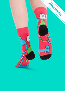 Цветные носки JNRB: Носки Дикие кошки