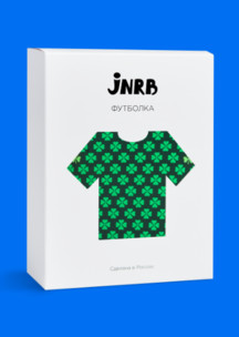Цветные носки JNRB: Футболка мужская Четырехлистник
