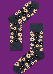 Двухцветные Happy Socks: Носки Афро-фиалка
