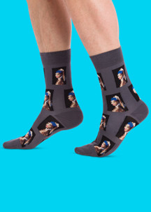 Цветные носки JNRB: Носки Девушка с жемчужной серёжкой