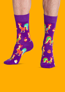Цветные носки JNRB: Носки Петухи и яйца