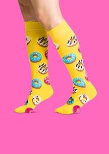 Цветные носки JNRB: Гольфы Пончики