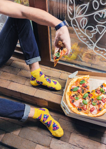 Цветные носки JNRB: Носки Пицца по-домашнему