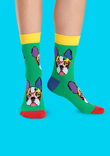 Цветные носки JNRB: Носки Француз-бульдог