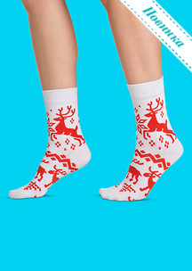 Цветные носки JNRB: Носки В снежном царстве