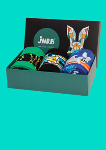 Новогодние носки JNRB: Набор Графический кролик