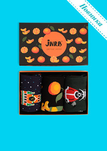 Цветные носки JNRB: Набор Новогоднее настроение