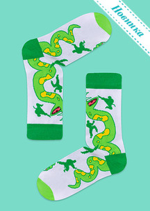 Цветные носки JNRB: Носки Патрик, убивающий змея