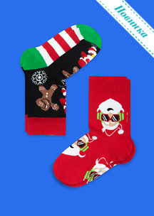 Цветные носки JNRB: Носки детские (2 пары) Дед Кул