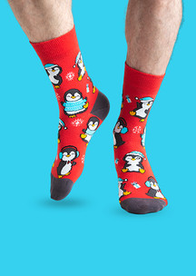 Цветные носки JNRB: Носки Пингвинята