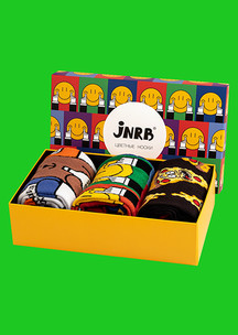 Цветные носки JNRB: Набор Смайлы