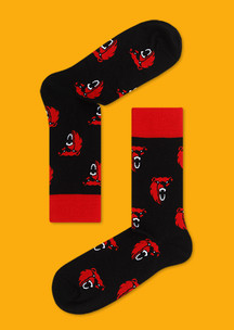 Цветные носки JNRB: Набор Много букв 7 пар