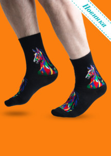 Цветные носки JNRB: Носки Графический конь