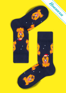 Новогодние носки JNRB: Носки Новогодний бобер