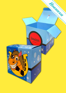 С жителями джунглей JNRB: Коробка для 4х пар Большая Добрая Лошадь 2026